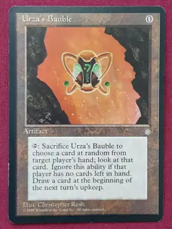 Magic The Gathering ICE AGE URZA'S BAUBLE artifact card MTG - Image 1