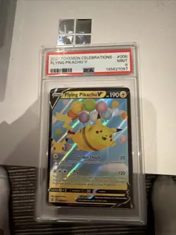 2021 POKEMON CELEBRATIONS #006 FLYING PIKACHU V PSA 9 - Image 2