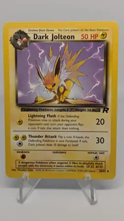 Dark Jolteon Team Rocket 38/82 - Pokemon Uncommon TCG Card - LP - Image 1