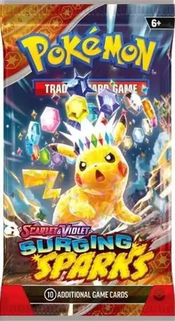 Pokemon * Surging Sparks * SV08 Booster Pack - New Sealed! - Image 1
