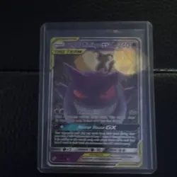 Pokemon Gengar & Mimikyu GX 53/181 Sun & Moon Team Up Ultra Rare TAG TEAM Holo - Image 1