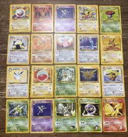 Pokemon TCG Vintage Card Lot Of 20 Base Set, Jungle, Fossil,- All Rares - LP - Image 1