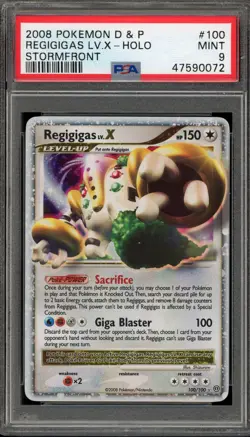 Pokemon Regigigas Lv.X Stormfront Holo Ultra Rare #100 PSA 9 Mint - Image 1