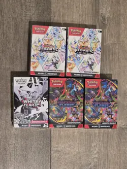Pokemon TCG Phantasmal Flame White Flare Prismatic Booster Bundle (Set of 5) - Image 1