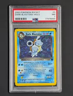 2000 POKEMON ROCKET DARK BLASTOISE-HOLO PSA 7 NM #3/82 - Image 1