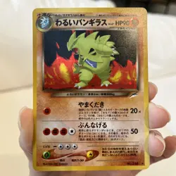 Dark Tyranitar #248 Japanese Pokemon TCG Darkness, And To Light Holo Rare - Image 1