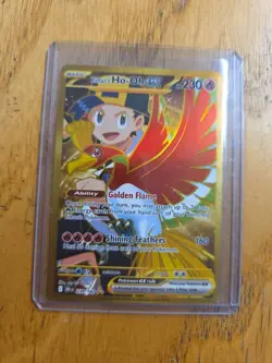Ethan's Ho-Oh ex 239/182 SV10: Destined Rivals NM Pokemon 2025 Gold - Image 1