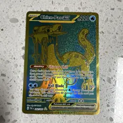 Pokemon TCG Chien-Pao ex Gold Secret Rare Holo SV Paldean Fates 242/091 English - Image 1