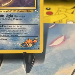 Misty's Tentacool 32/132 1st Edition Gym Heroes Rare Pokemon Card - Image 4