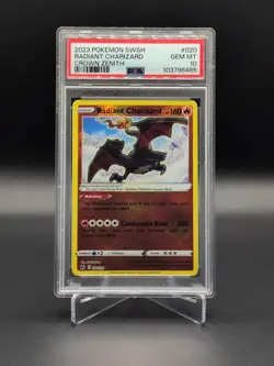 Pokemon Radiant Charizard Crown Zenith 020/159 PSA 10 Gem Mint - Image 1