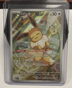 Pokemon Eevee 173 Sv: Scarlet & Violet Promo Holo Basic HP 50 Boosted Evolution - Image 1