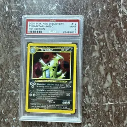 Tyranitar Neo Discovery 1st Ed Holo PSA 9 MINT - Image 1