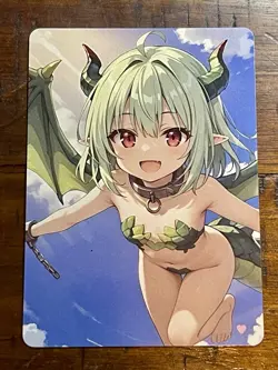 🤩 Caffeine Critical Full Glory NSFW Emma Fire Breathing Dragon Waifu Card - Image 1