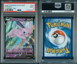 2022 Espeon V SWSH201 Pokemon Sword & Shield Promo Holo PSA 9 - Image 1