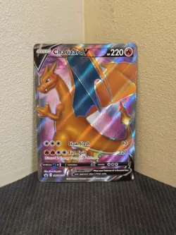 Pokemon TCG Charizard V SWSH050 Black Star Promo SWSH Promo Full Art Ultra Rare - Image 1