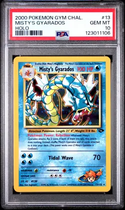 2000 POKEMON GYM CHALLENGE HOLO #13 MISTY'S GYARADOS PSA 10 - Image 1