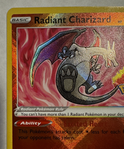 Radiant Charizard Pokemon GO #011/078 Holo Near Mint - Image 2