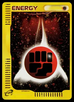 Fighting Energy Holo Promo Mcdonald's E Pack Pokemon Japanese Heavily Played - Image 1