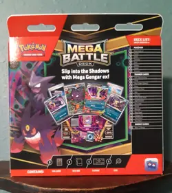 2025 Pokemon Mega Evolution Battle Deck Box GENGAR EX HAUNTER 027 ✅ - Image 3