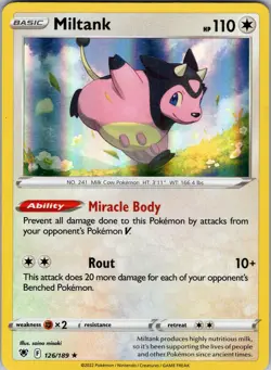 Miltank 126/189 SWSH10: Astral Radiance Pokemon TCG LP-NM - Image 1