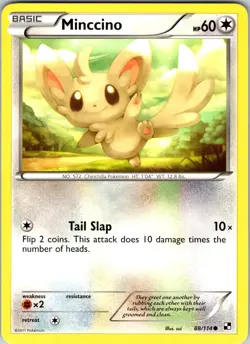 Minccino 88/114 Black and White Pokemon TCG NM Normal - Image 1