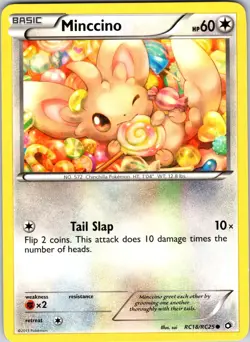 Minccino RC18/RC25 Legendary Treasures: Radiant Collection Pokemon NM Holo - Image 1
