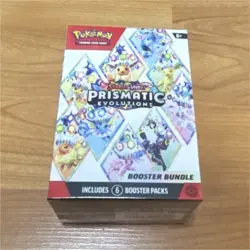 Pokemon Scarlet & Violet Prismatic Evolutions Booster Bundle Box Eevee 6 Packs - Image 1
