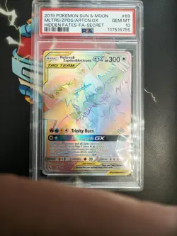 Pokemon Moltres & Zapdos & Articuno GX 69/68 Hidden Fates Secret Rare Holo 300 … - Image 1