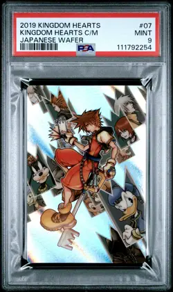 2019 KINGDOM HEARTS JAPANESE WAFER CARDS KINGDOM HEARTS CHAIN OF MEMORIES PSA 9 - Image 1