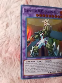 Yu-Gi-Oh! Elemental HERO Magma Neos SHVA-EN034 Super Rare 1st Edition Shadows - Image 2