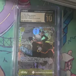 Trafalgar Law Royal Blood Secret Rare Manga Alt Art Parallel CGC 10 OP10-119 - Image 1