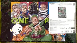 One Piece English Official Playmat Limited Edition Vol. 4 w/ Zoro Promo - SEALED - Image 1