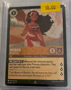 Disney Lorcana - MOANA - Of Motunui -14/204 Rare The First Chapter | Foil - Image 1