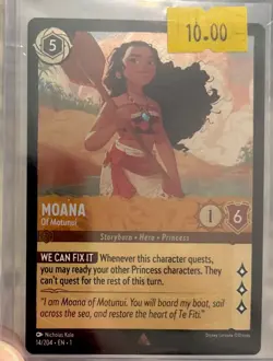 Disney Lorcana - MOANA - Of Motunui -14/204 Rare The First Chapter | Foil - Image 2