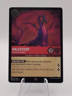 EN1 FOIL Disney Lorcana MALEFICENT Legendary #113 The First Chapter - Image 1