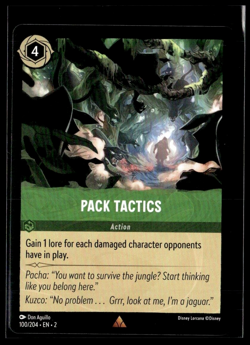 Disney Lorcana Rise of the Floodborn Pack Tactics Non Foil 100/204 - Image 1