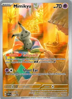 Pokemon TCG Mimikyu - Promo SV: Scarlet & Violet Promo Cards 075 NM (SKU 1-5) - Image 1