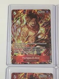 Portgas.D.Ace ST15-005 Illustration Box Vol. 5 Promo 4 Card Play Set Lot - Image 2