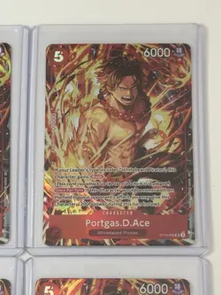 Portgas.D.Ace ST15-005 Illustration Box Vol. 5 Promo 4 Card Play Set Lot - Image 3