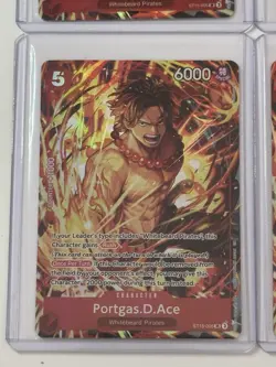 Portgas.D.Ace ST15-005 Illustration Box Vol. 5 Promo 4 Card Play Set Lot - Image 4