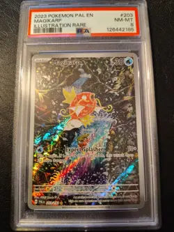 Magikarp Holo Illustration Rare Paldea Evolved Card 203/193 Sv02 PSA 8 - Image 1