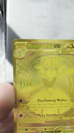 Pokemon TCG Mega Gardevoir EX Holo Gold Card 187/132 Mega Evolution - Image 2