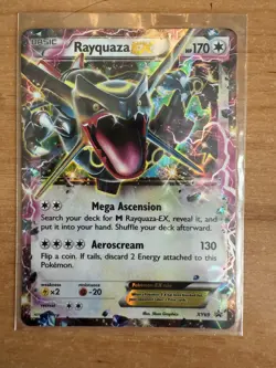 Pokemon TCG Rayquaza EX XY 69 Promo Holo Card Black Star - Image 1