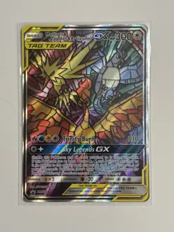 Pokemon TCG Moltres Zapdos Articuno GX SM210 Hidden Fates Black Star Promo Card - Image 1