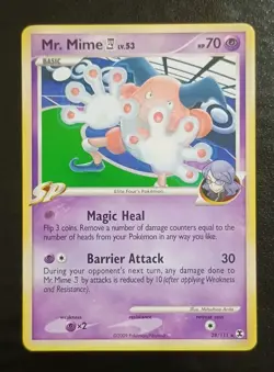 Mr. Mime E4 28/111 Rare Rising Rivals LP Pokemon Card - Image 1