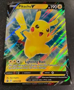Pokemon TCG Pikachu V-Union Card-SWSH198 Black Star Promo - Image 1