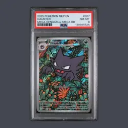Pokemon Black Star Promo #027 Haunter Mega Gengar ex Battle Deck PSA 8 Card - Image 1