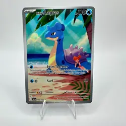 Pokemon Lapras 194/182 Destined Rivals Illustration Rare IR Holo TCG Card - Image 1