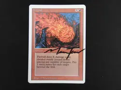 Fireball Signed NM [Revised Edition] #2 Mtg Magic Free Tracking! - Image 1