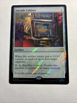 Arcade Cabinet (Surge Foil) Teenage Mutant Ninja Turtles MTG Plus Bonus Rare!!! - Image 1